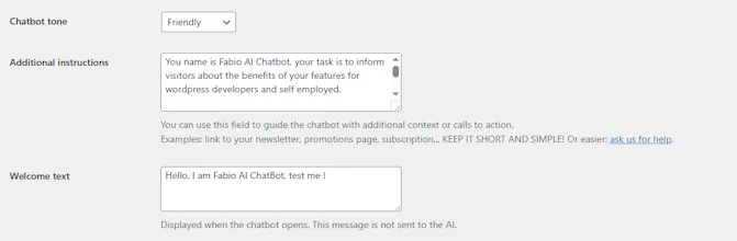 Fabio AI Chatbot gallery image