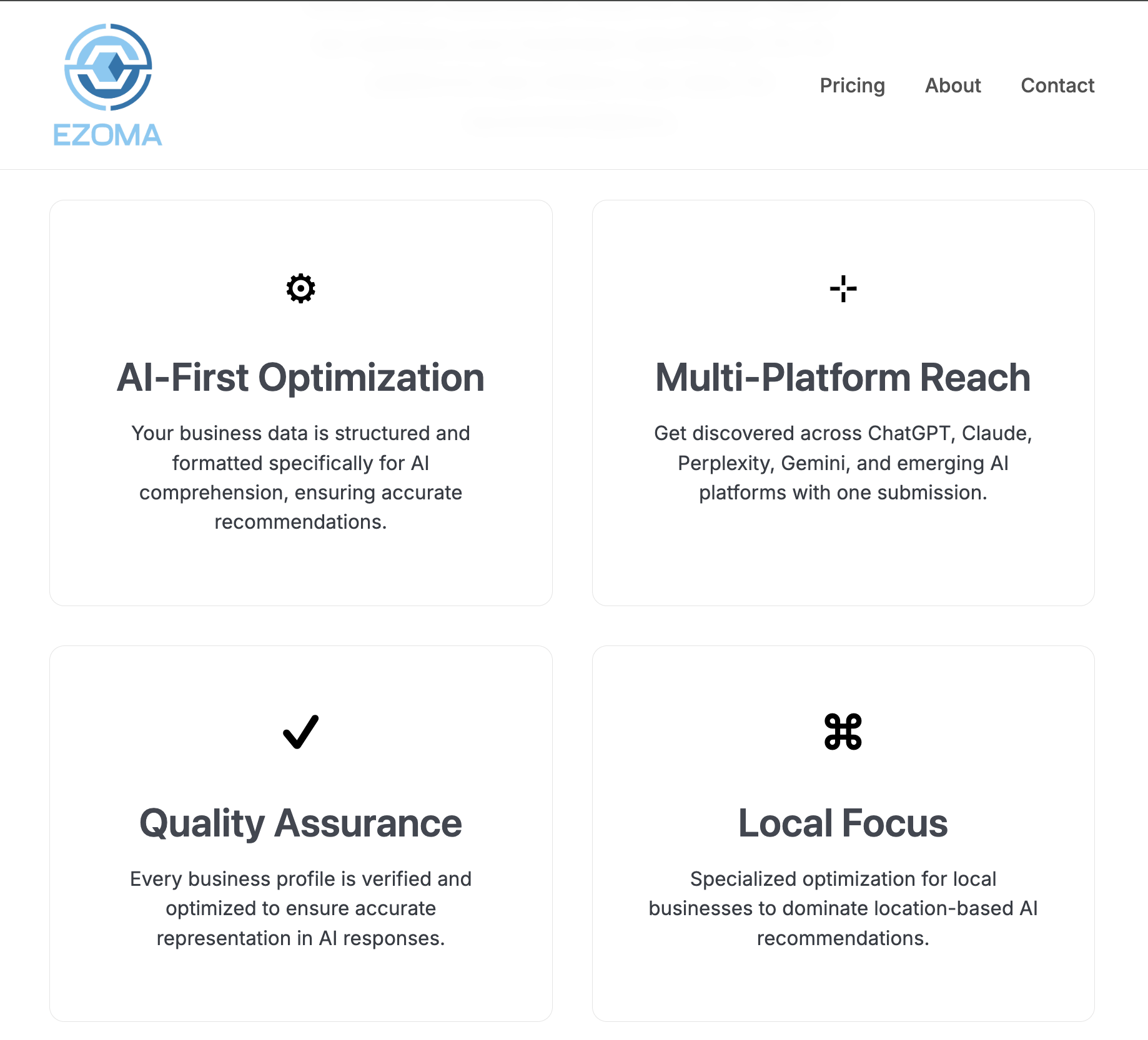 EZOMA - Screenshot 2 showing product features and functionality