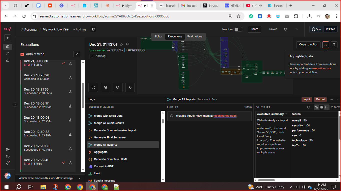 Website Audit System - Screenshot 2 showing product features and functionality