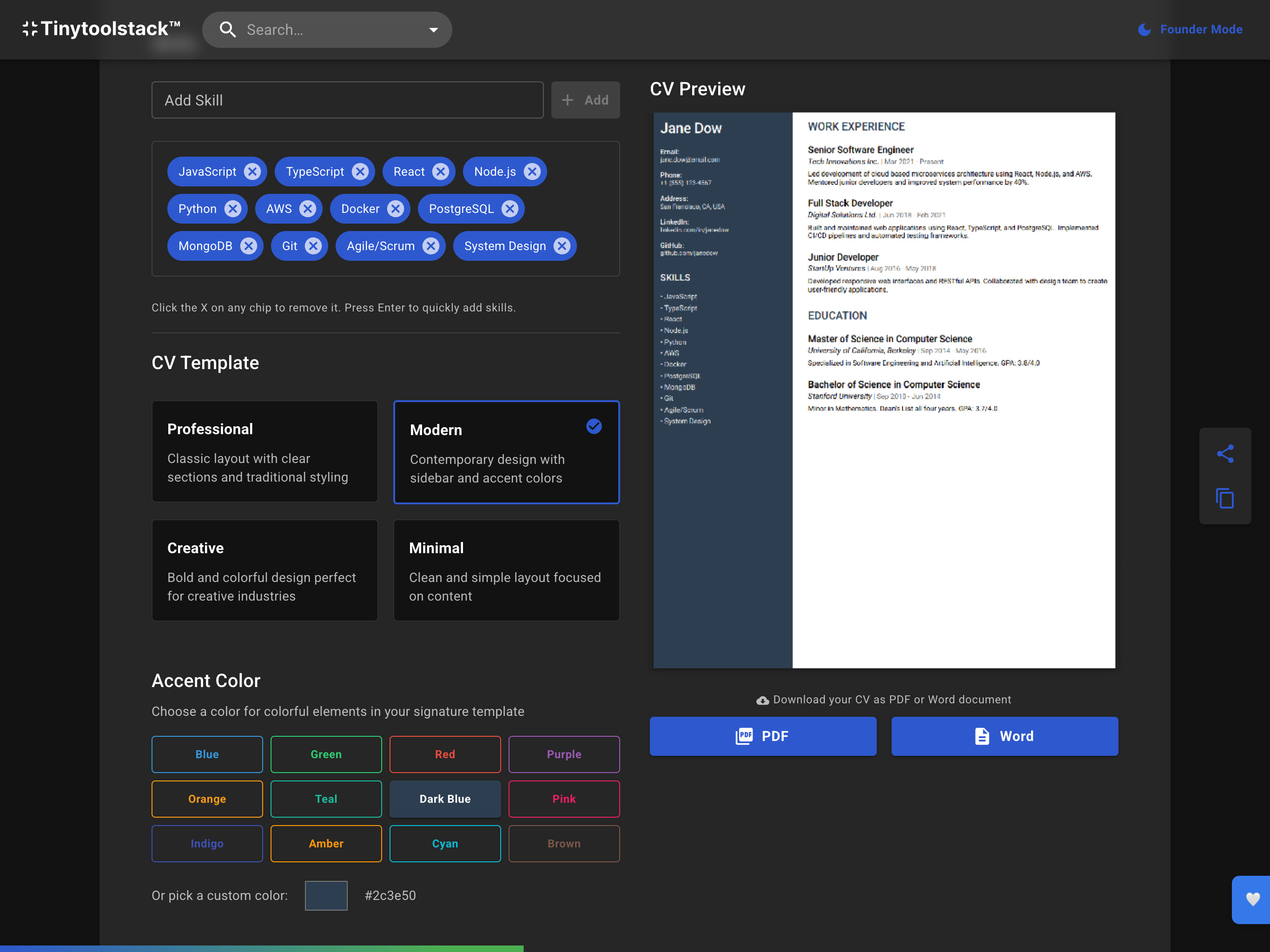 CV Generator