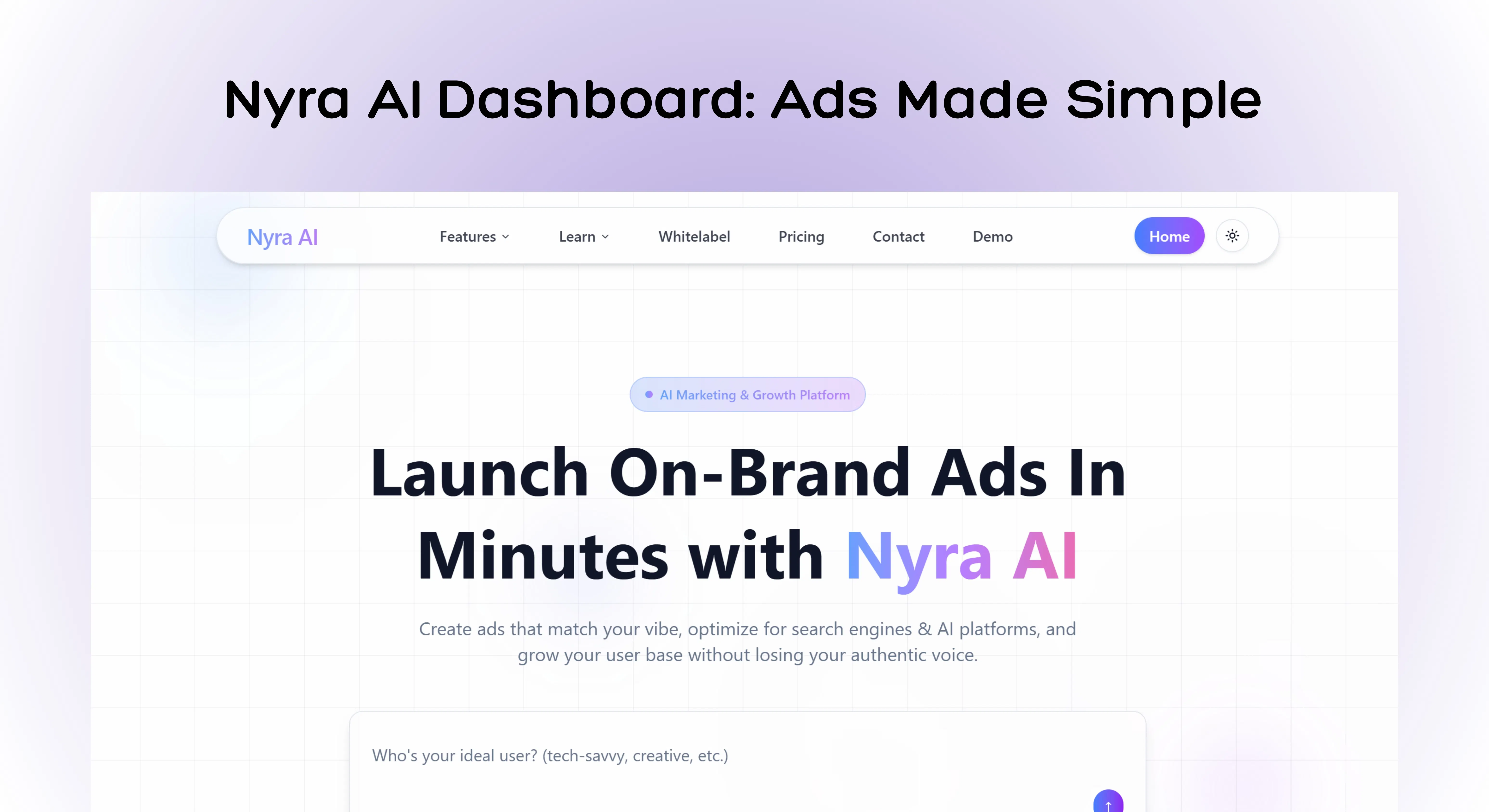 Nyra AI 2.0 Your AI Ads Copilot