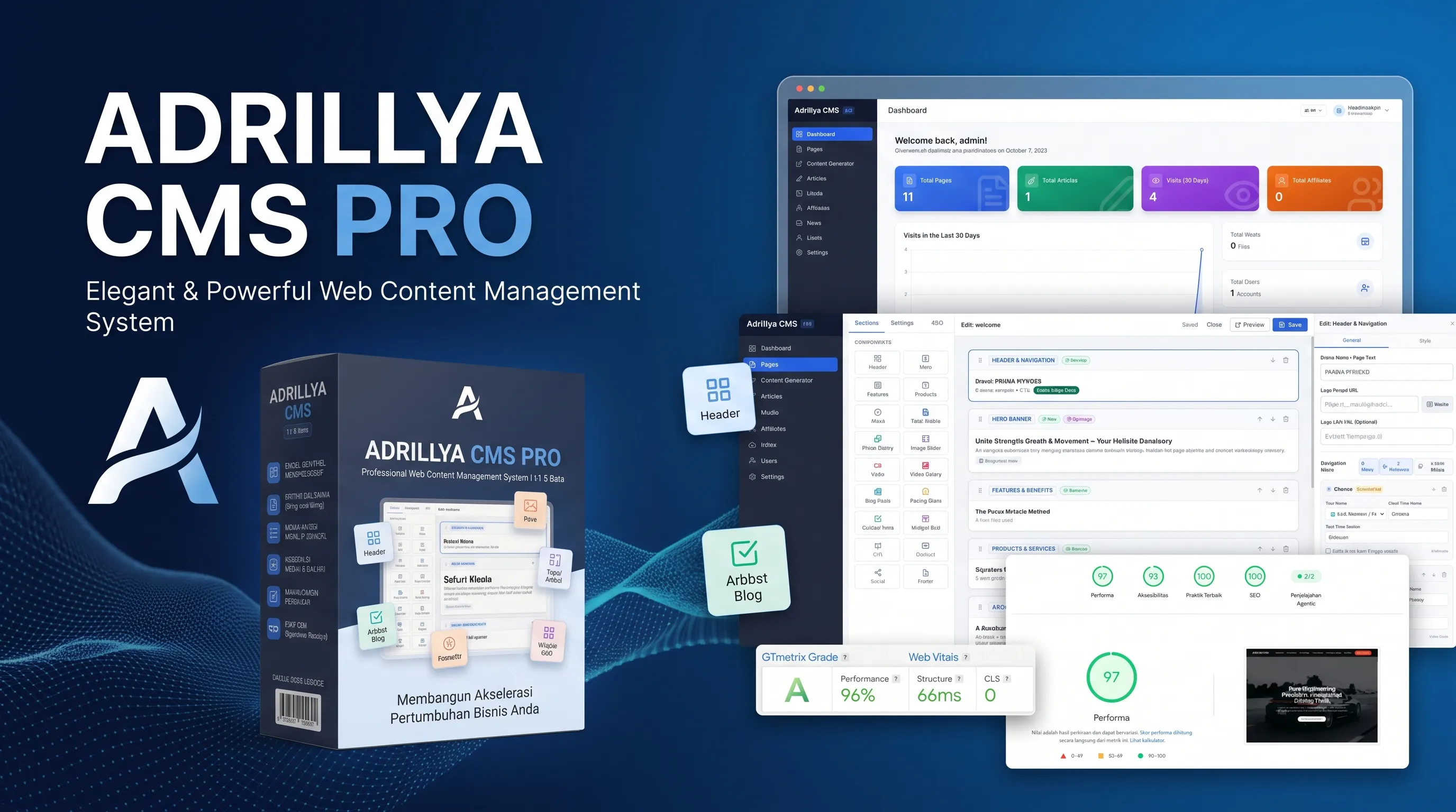 Adrillya CMS Pro gallery image