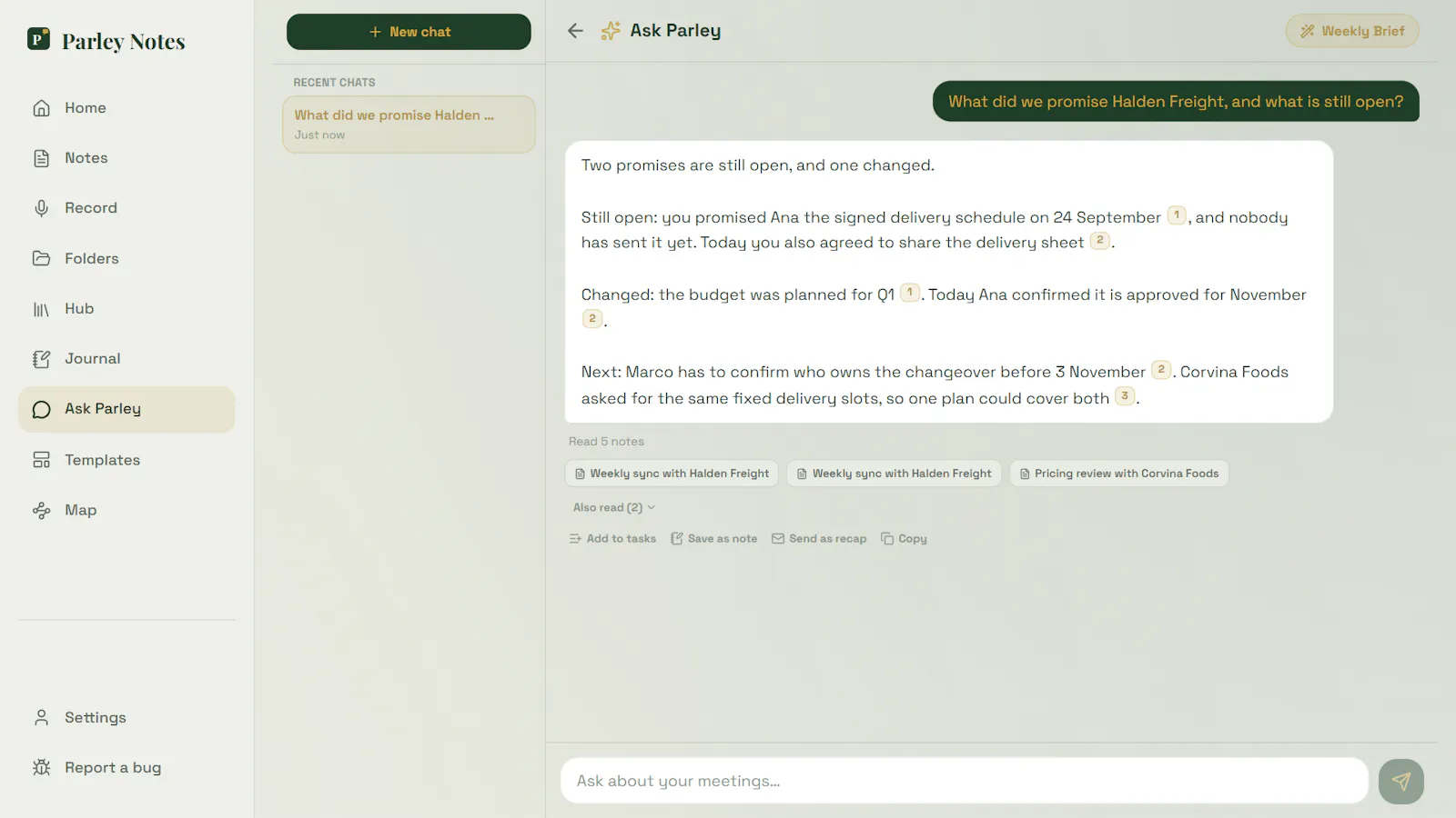 Parley Notes screenshot 8
