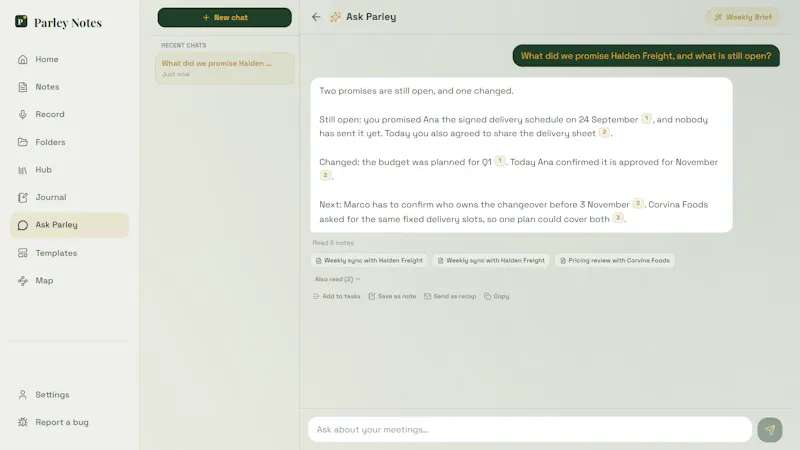 Parley Notes screenshot 8