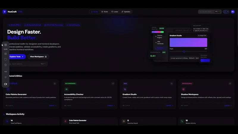 HueCraft screenshot 1 (video preview)