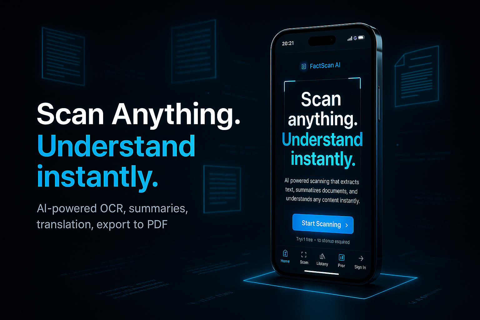 FactScan AI  - Screenshot 2 showing product features and functionality