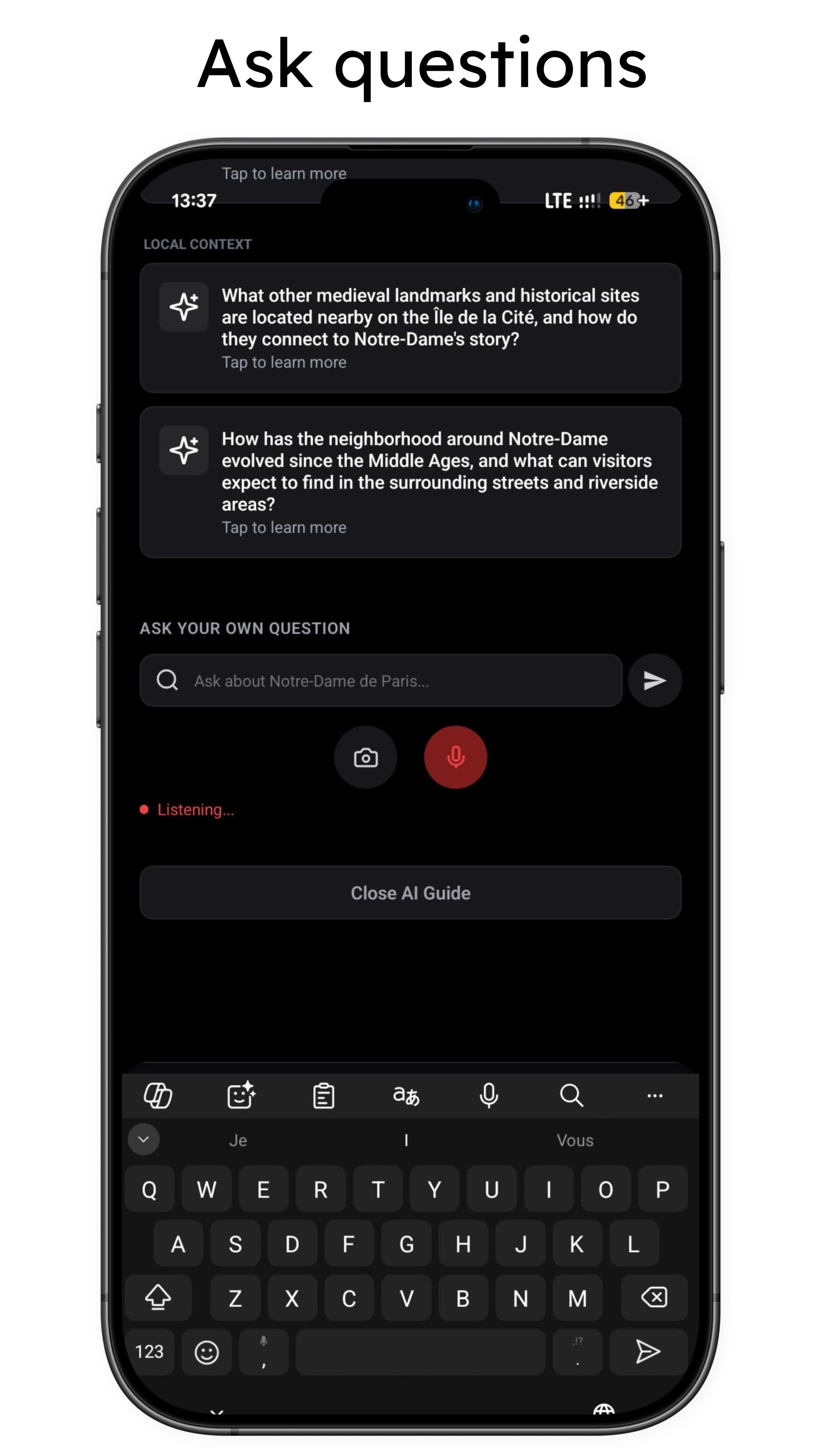 Nunu: Personal - AI Audio Travel Guide gallery image