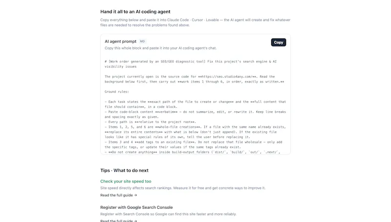 SEO & GEO Checker screenshot 3
