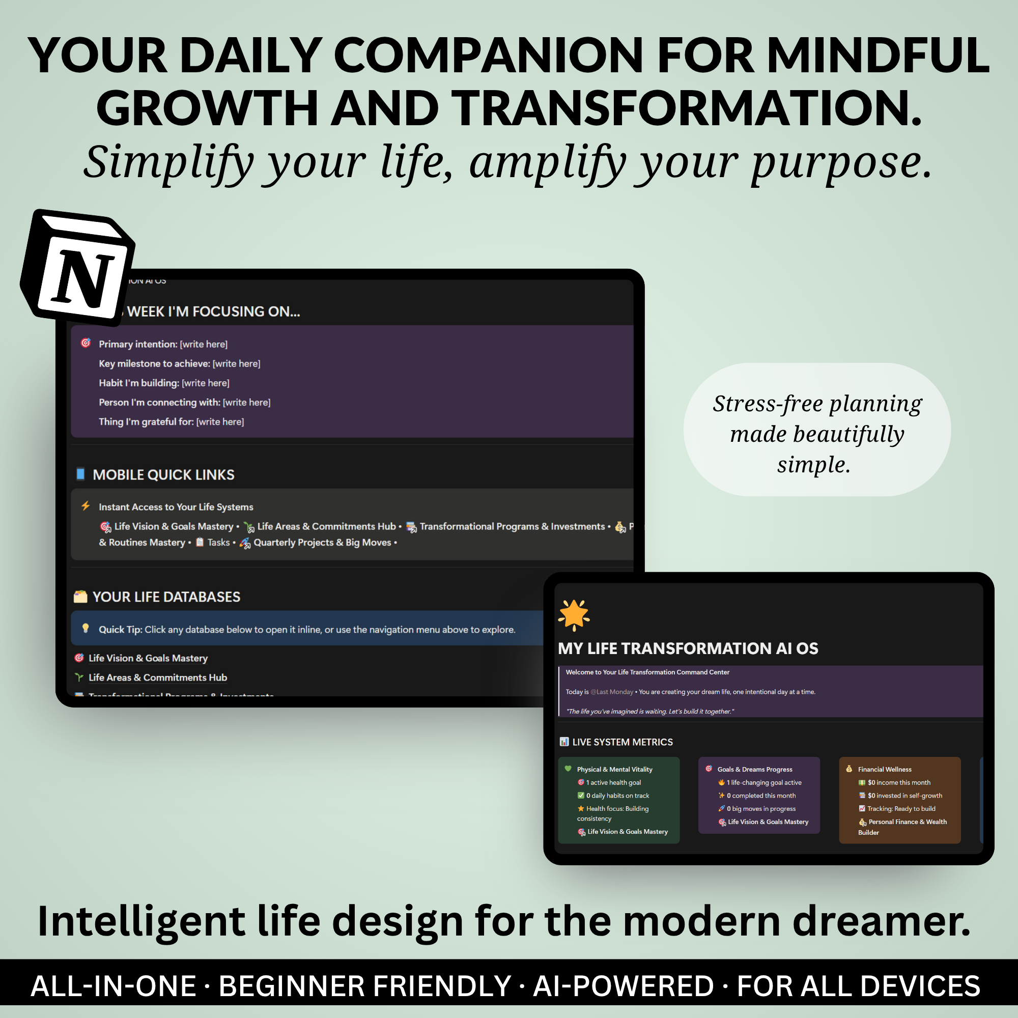MY LIFE TRANSFORMATION AI OS - Screenshot 4 preview
