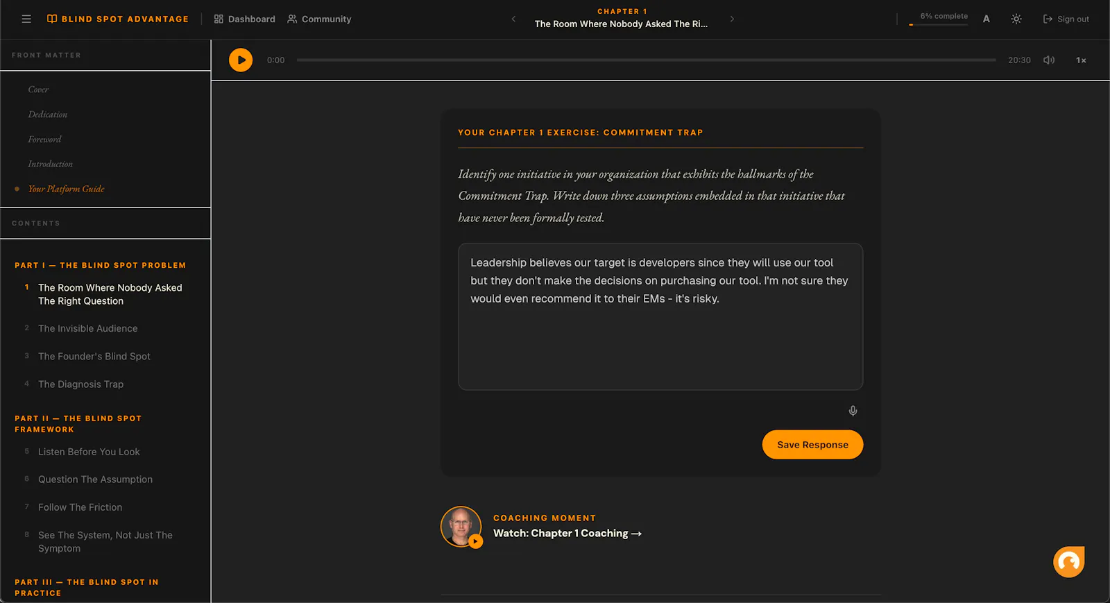 The Blind Spot Advantage - Living Book screenshot 6