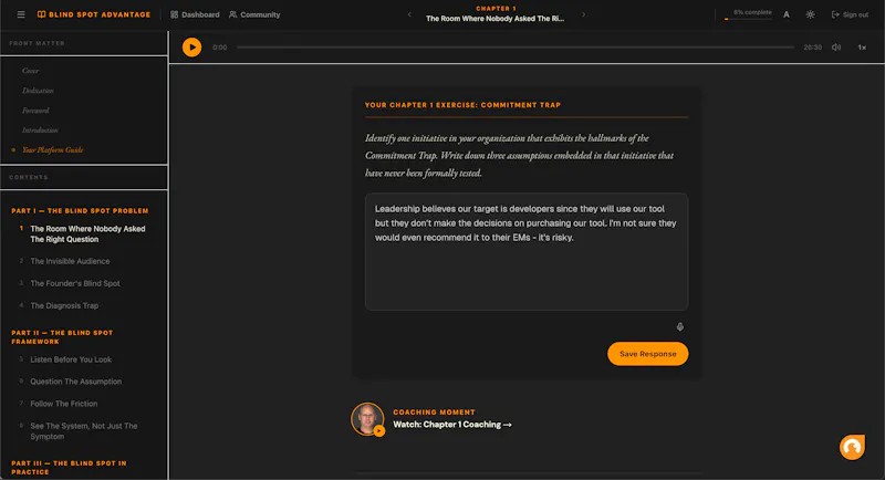The Blind Spot Advantage - Living Book screenshot 6