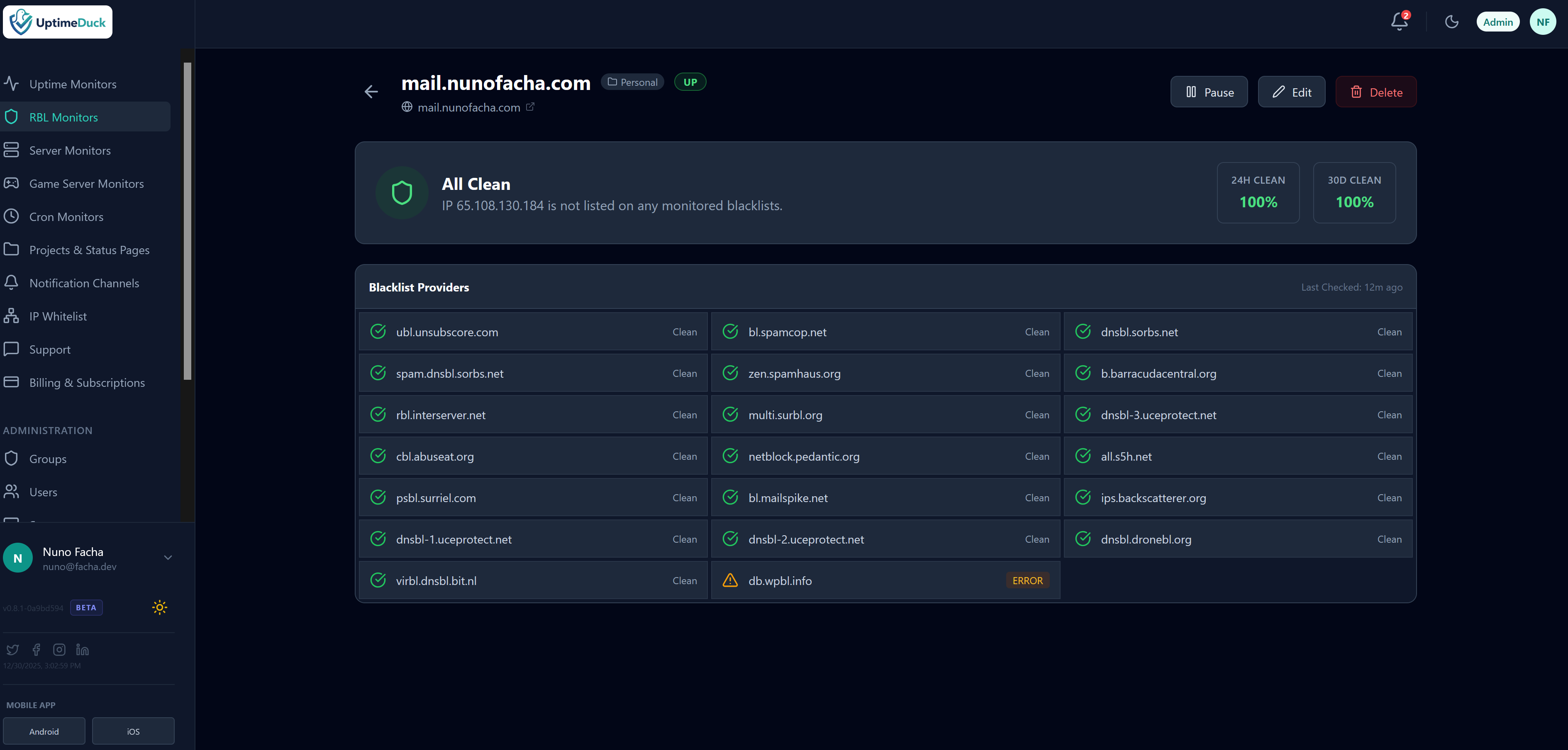 UptimeDuck gallery image