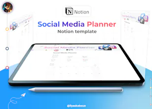 Social Media Planner Notion template gallery image