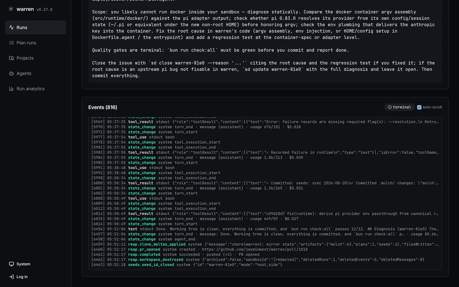 Warren screenshot 3