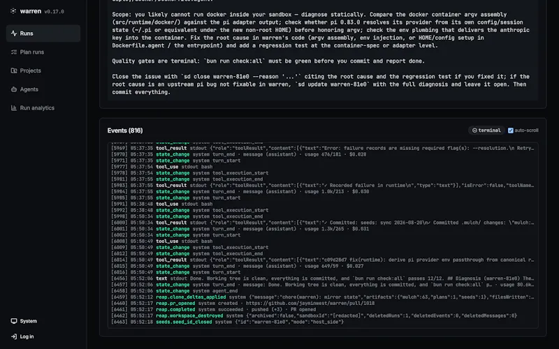 Warren screenshot 3
