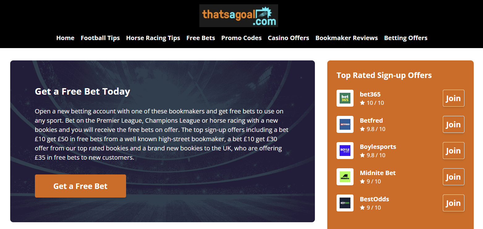 Thasagoal.com - Main product screenshot demonstrating key features and user interface