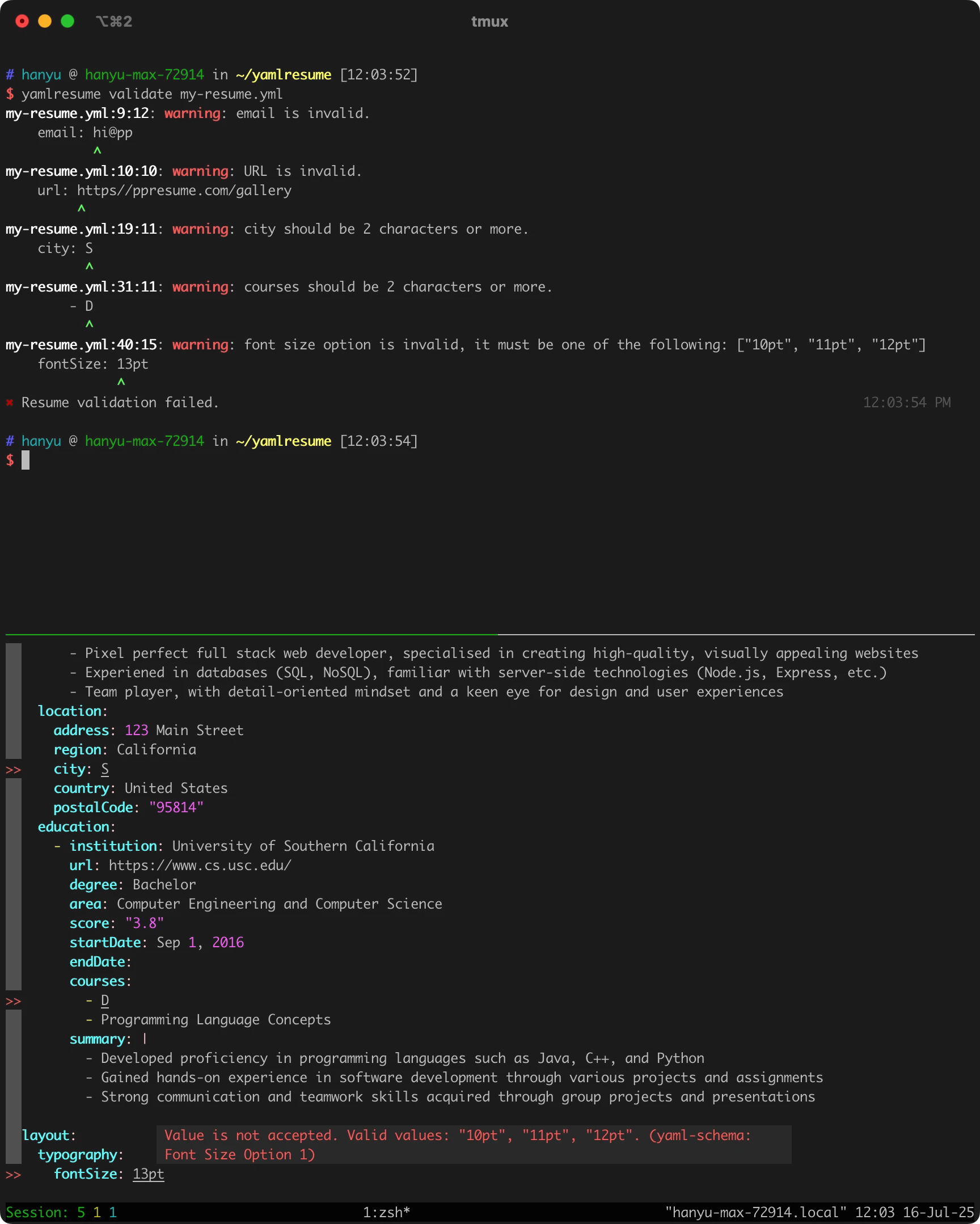 Media Yamlresume - Resume sebagai kod di yaml 7