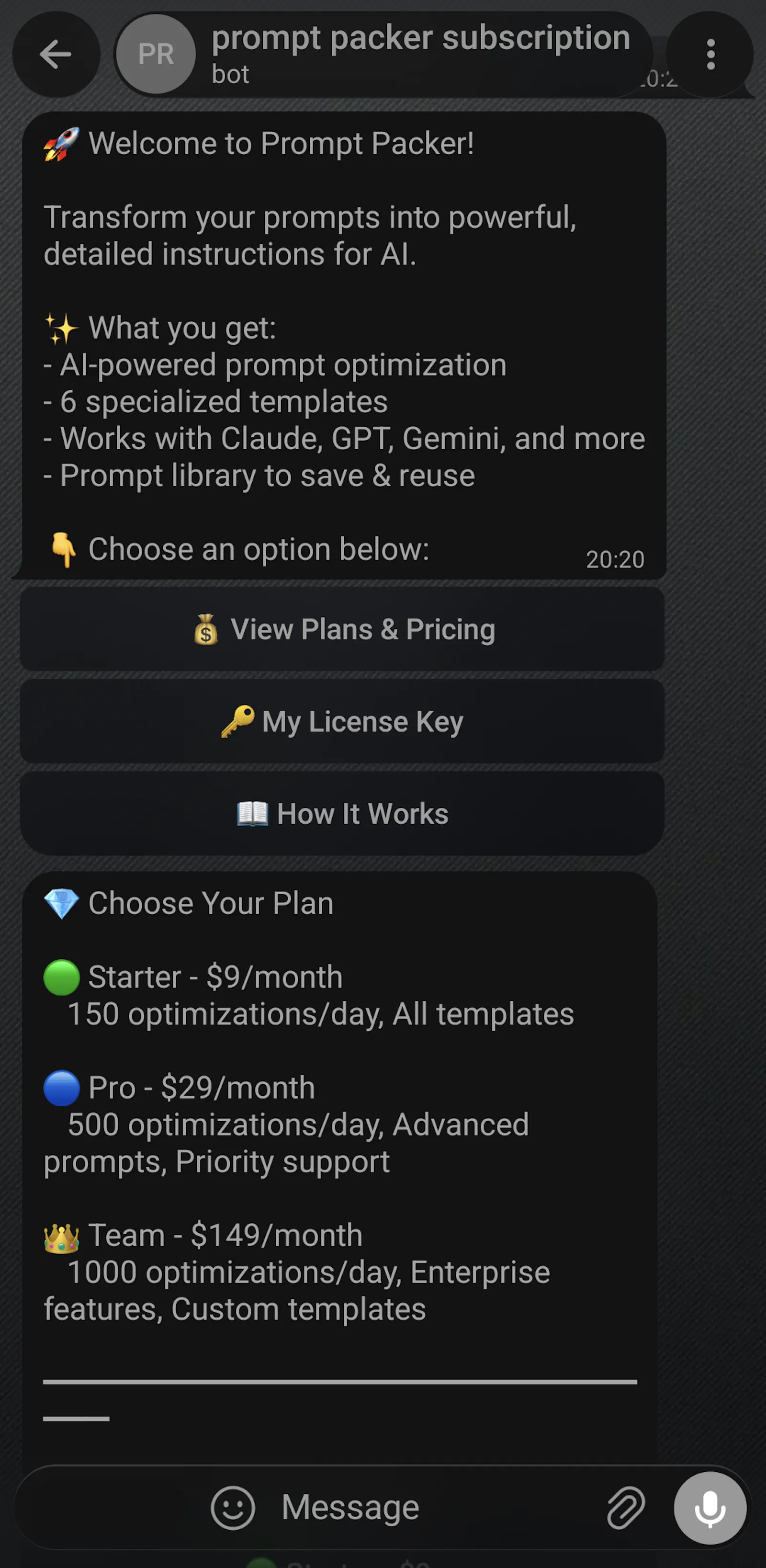 Prompt Packer MCP screenshot 3