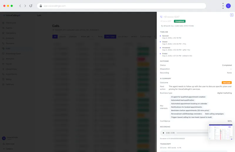 VoiceCallingAI screenshot 6