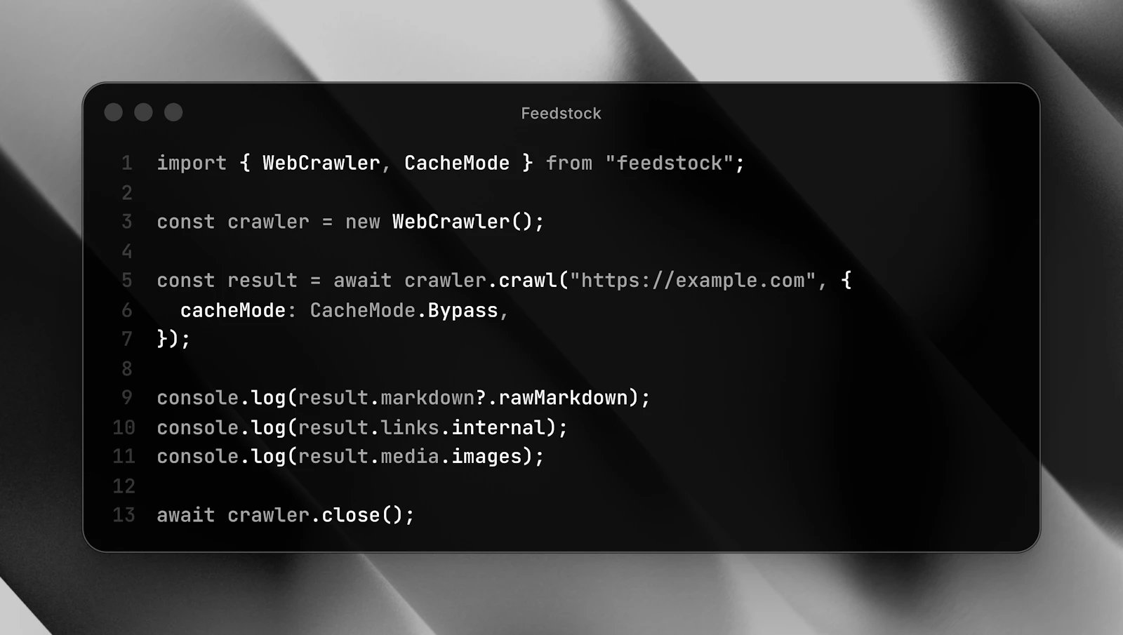 Feedstock screenshot 1