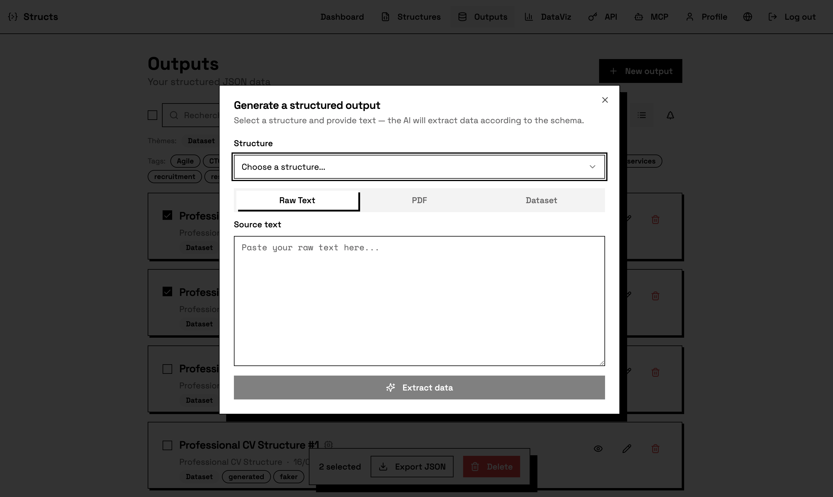 Structs - Screenshot 2 showing product features and functionality