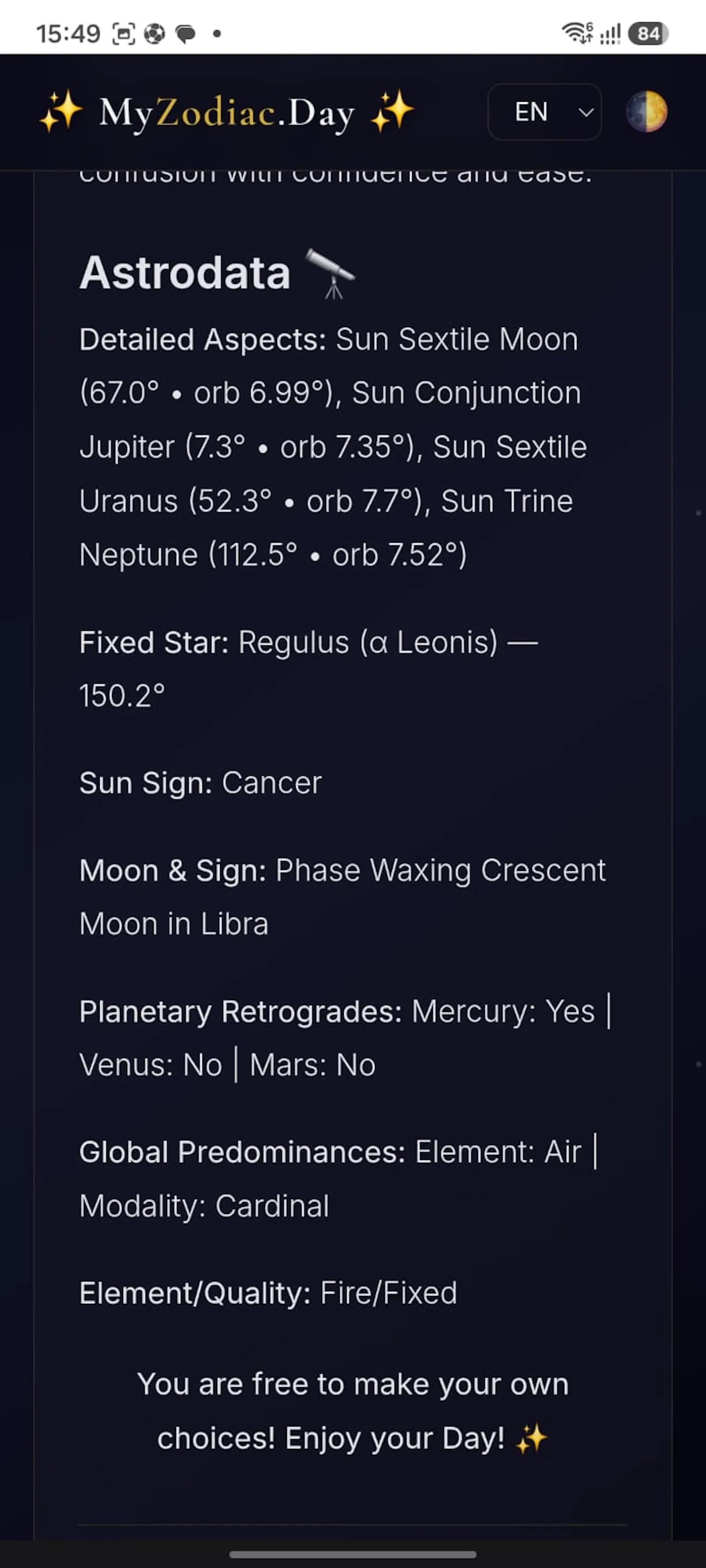 MyZodiac.Day screenshot 2