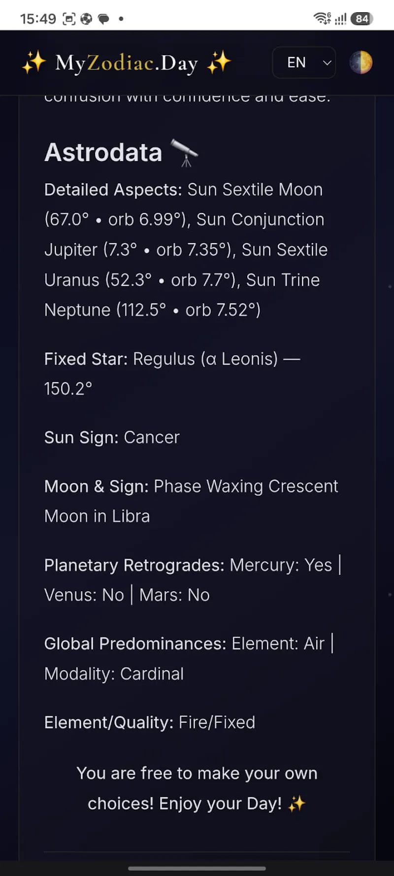 MyZodiac.Day screenshot 2