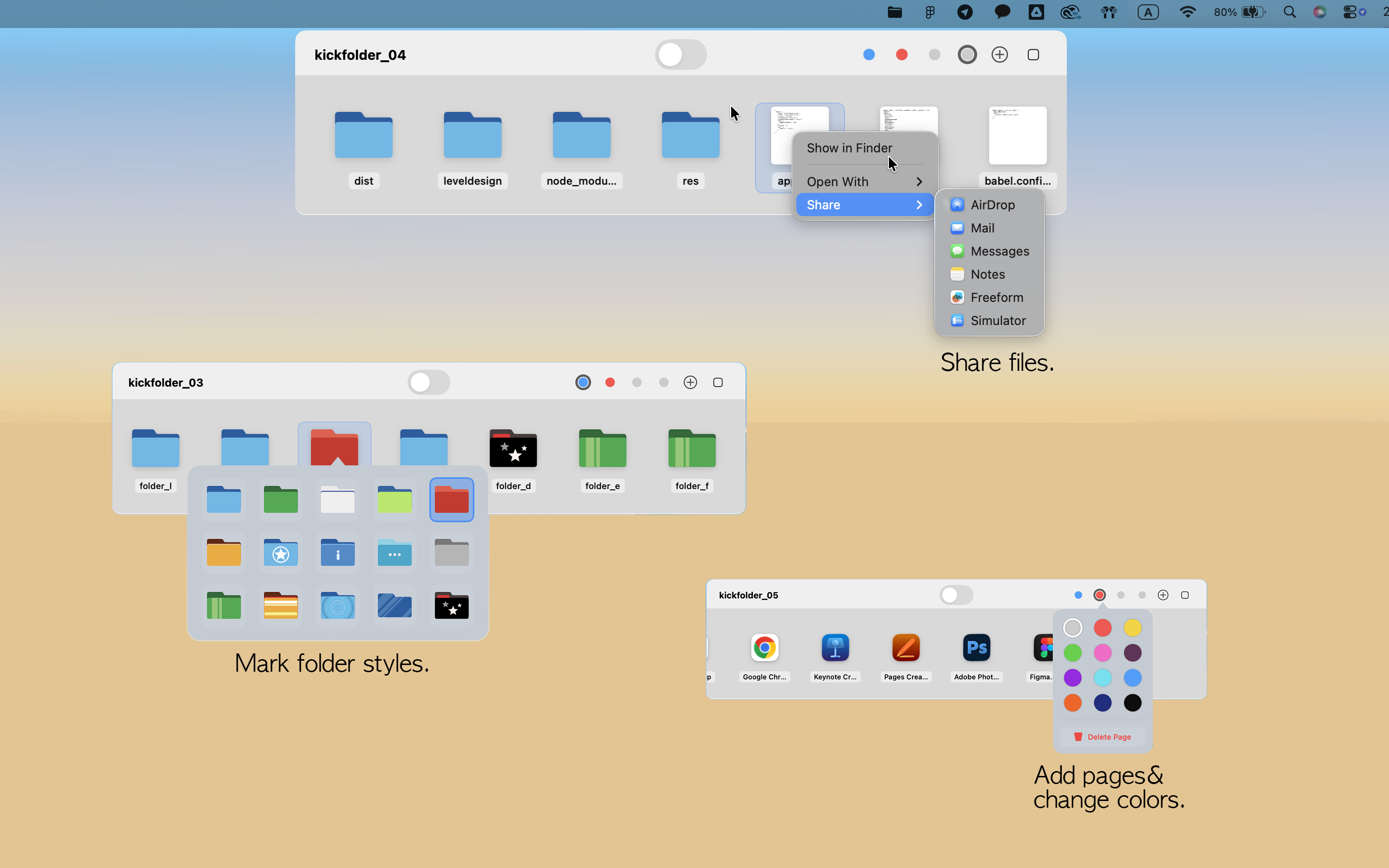 Kickfolder: Turn your Mac's top edge into a hidden command center | Product Hunt