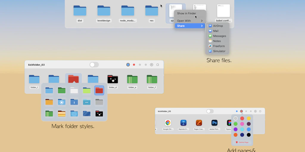 Kickfolder: Turn your Mac's top edge into a hidden command center | Product Hunt