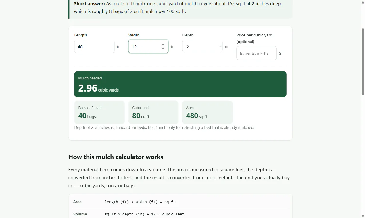 MaterialCalc — How Much Do You Need? gallery image