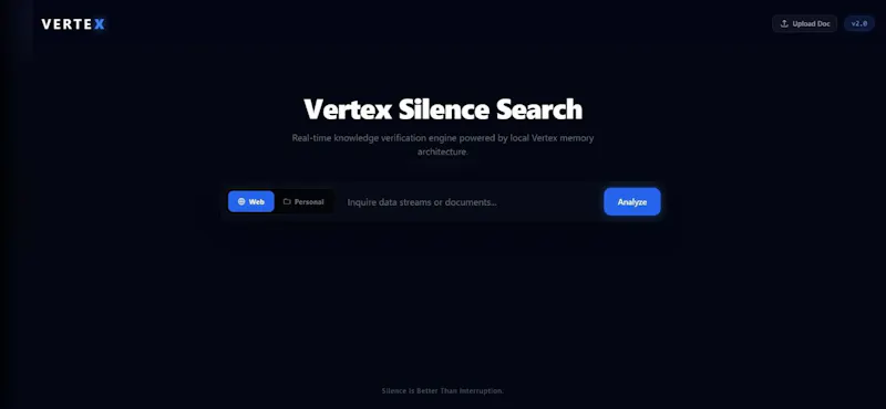 Vertex Silence Search screenshot 1