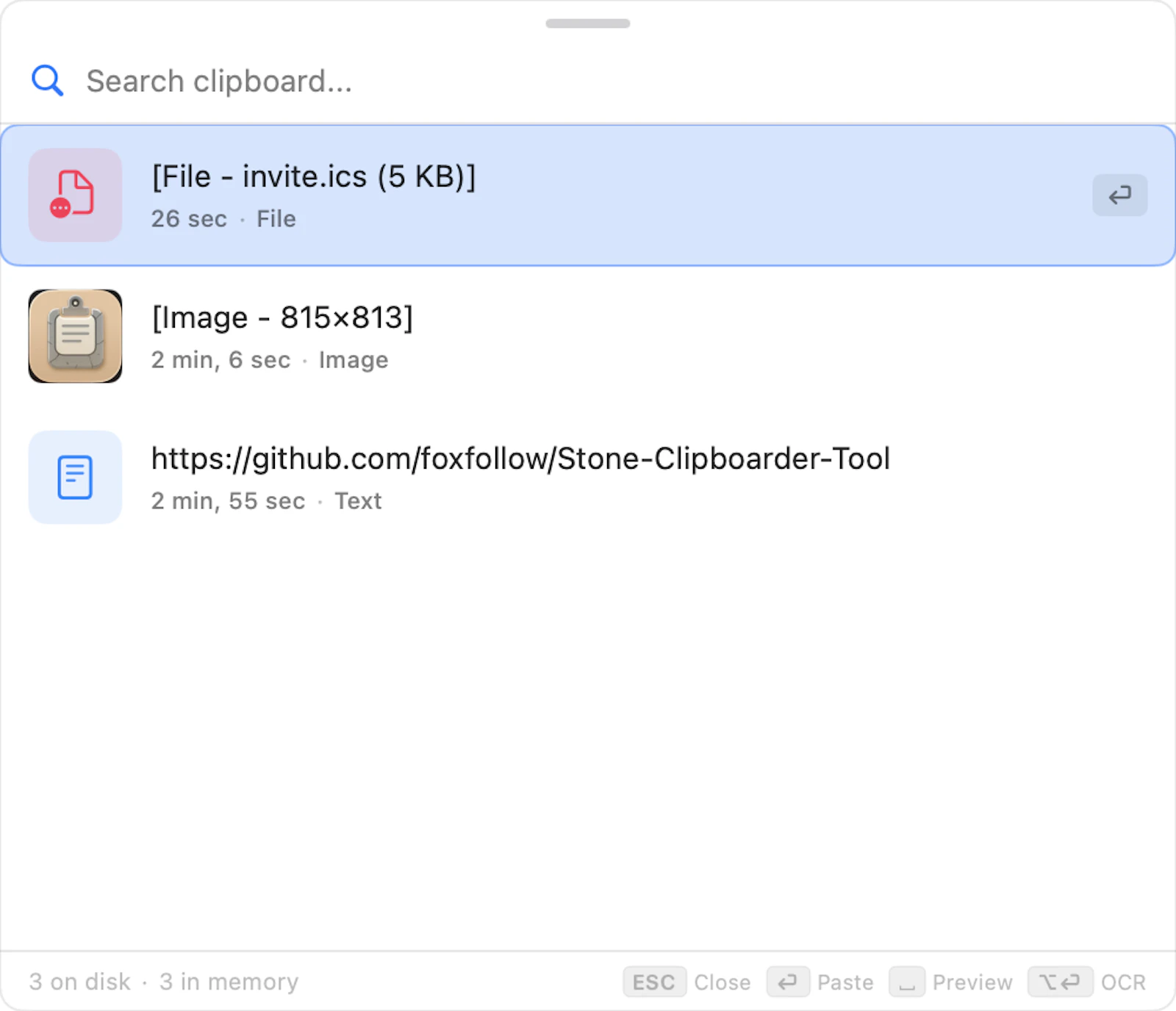 Stone Clipboarder Tool screenshot 2