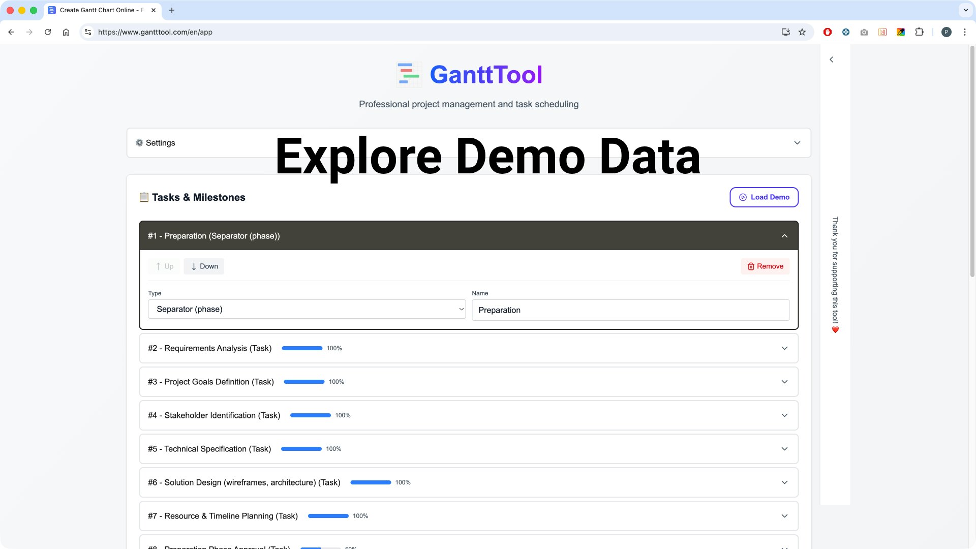 GanttTool gallery image
