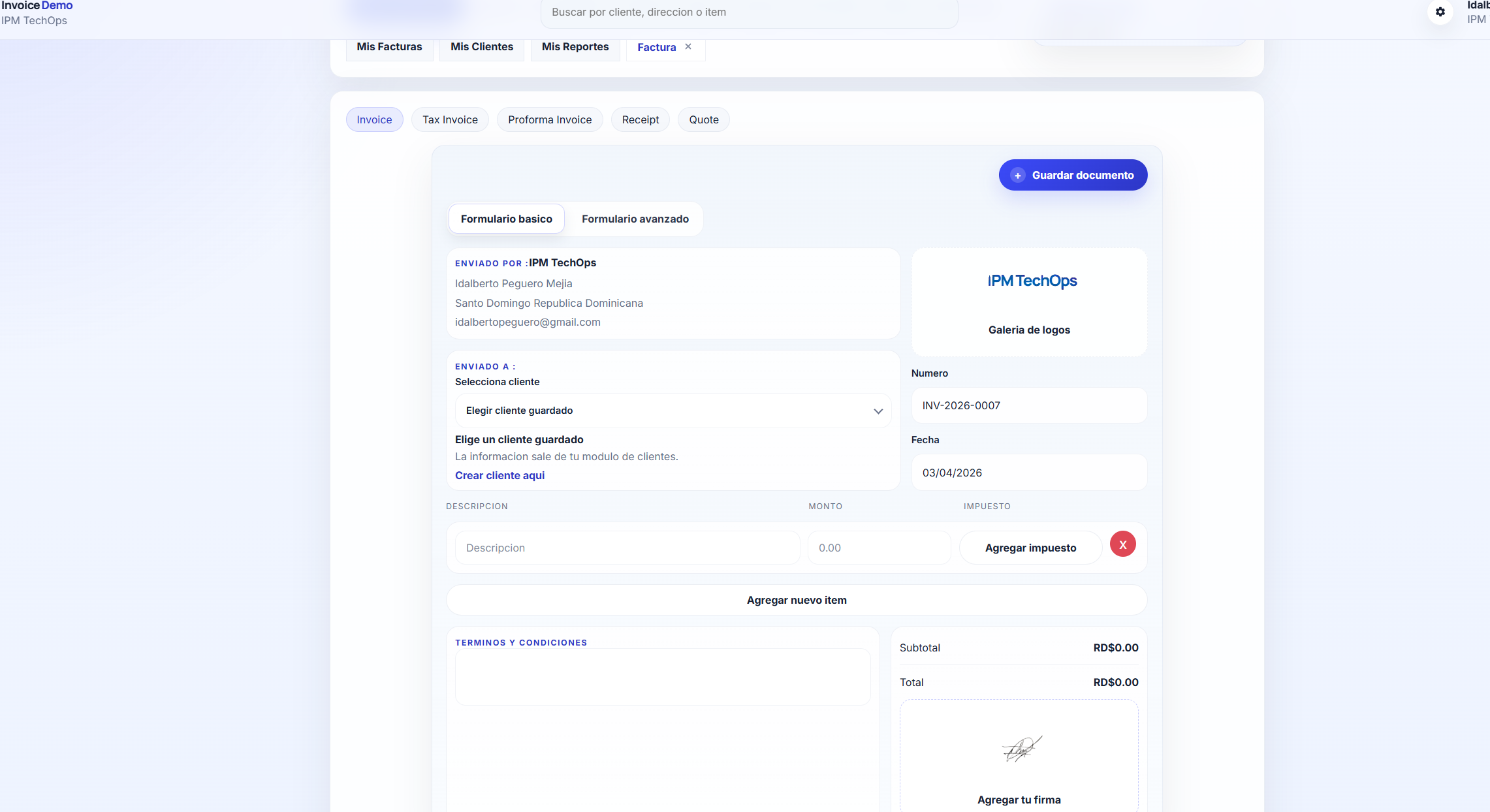 InvoiceDemo gallery image