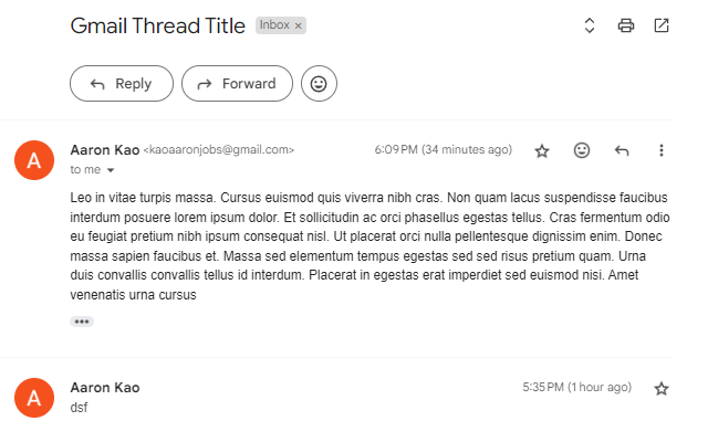 Gmail Reverse Threads - первый первый media 1