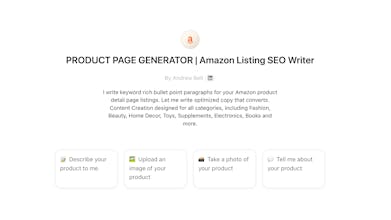 Amazon SEO Listing Writer gallery image