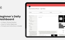 Beginner's Daily Dashboard media 2