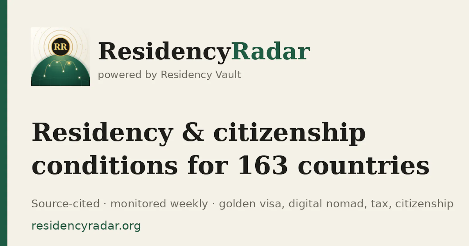 Residency Radar screenshot 1