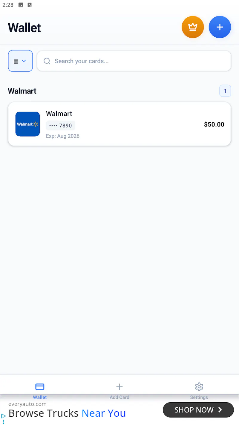 Card Wallet - Card Manager screenshot 3