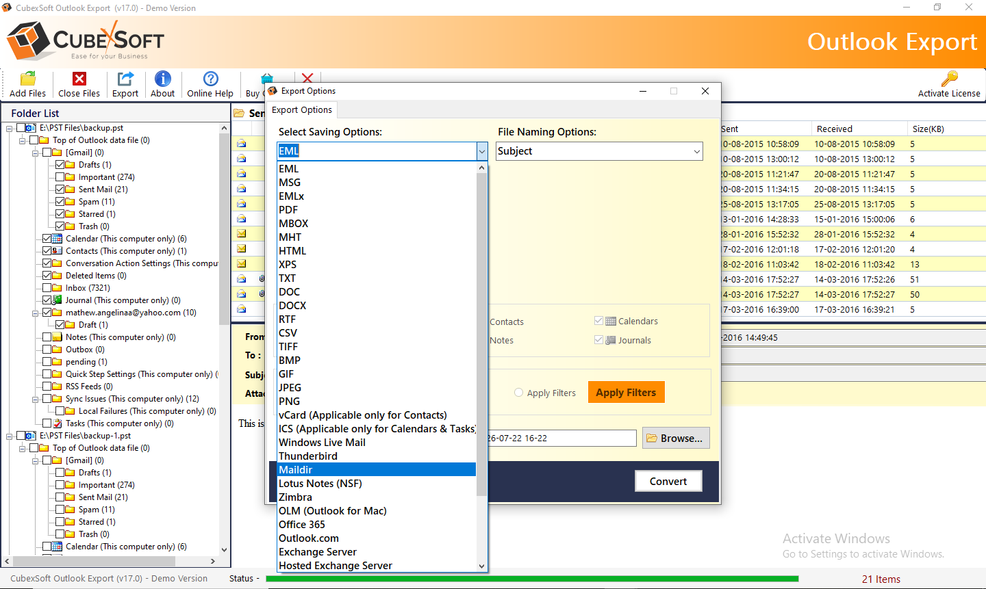 CubExsoft Outlook PST Converter media 4