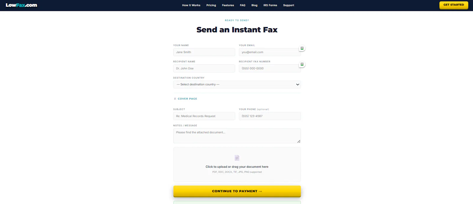 LowFax.com screenshot 5