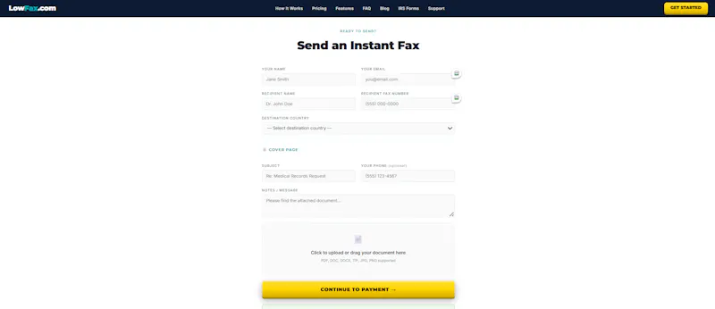 LowFax.com screenshot 5