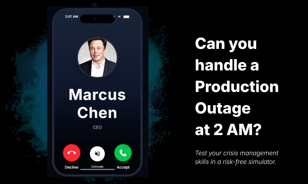 Technical Lead Simulator - Main product screenshot demonstrating key features and user interface