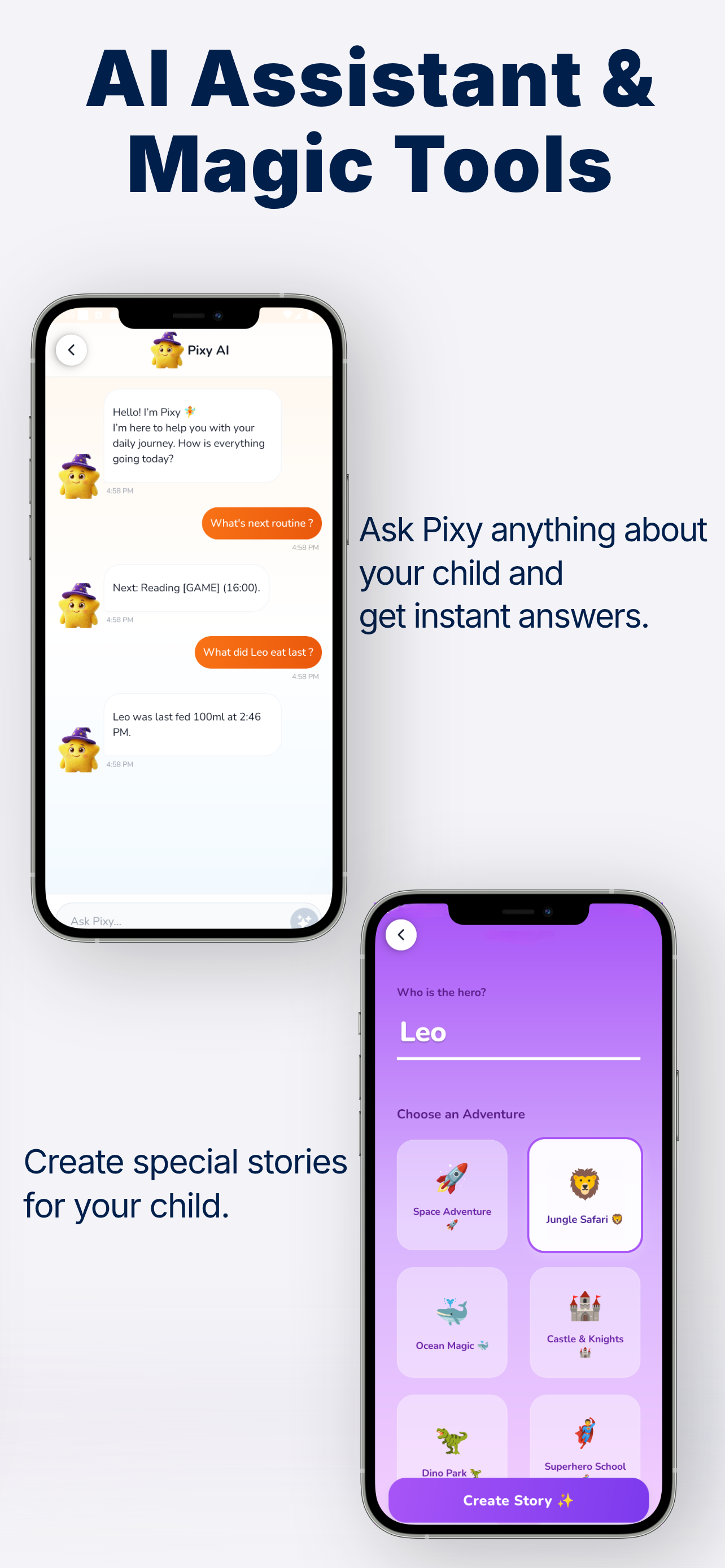 Pixy: AI Parenting Assistant - Screenshot 4 showing product features and functionality