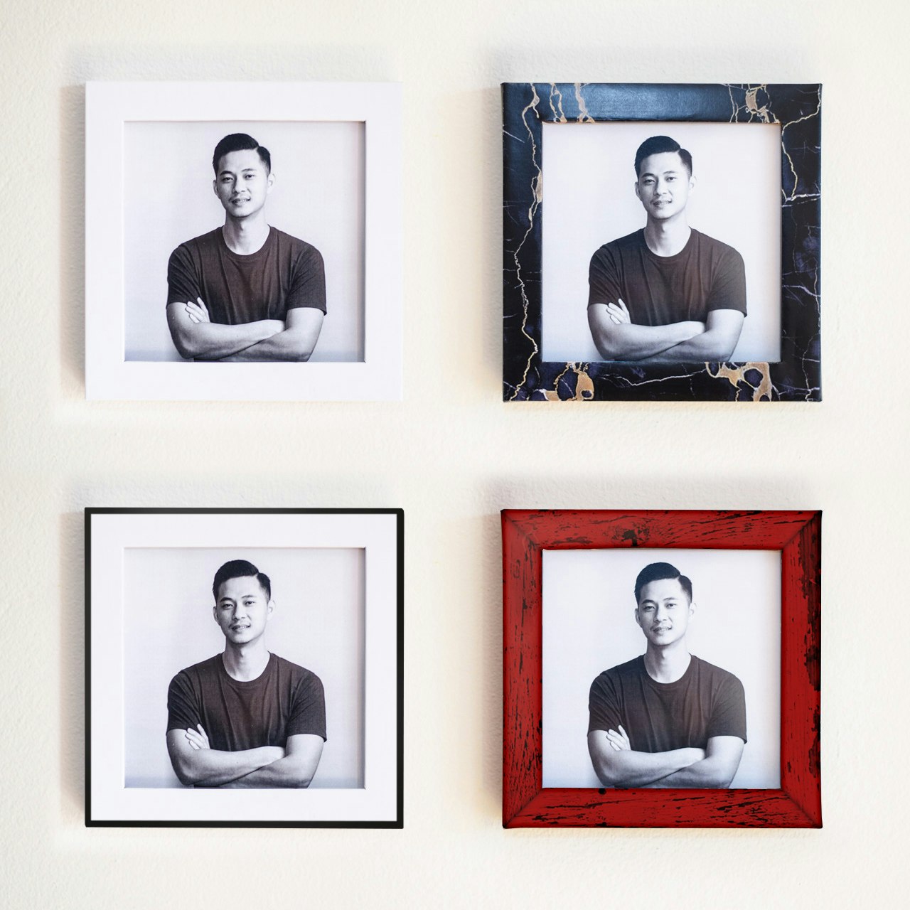 Flikframe - Picture frames that won't mess up your walls.