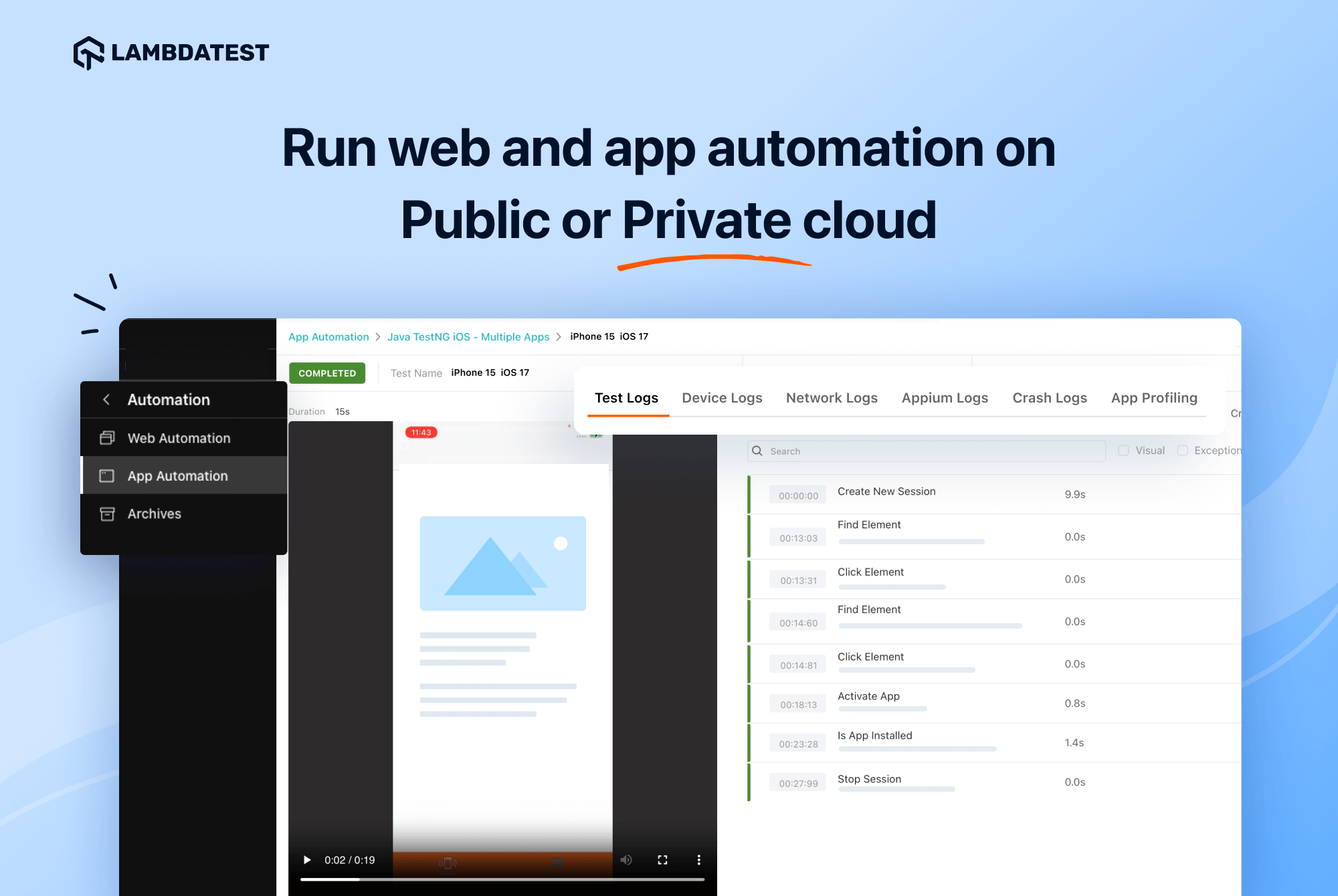 LambDatest Real Device Cloud - Проверьте свои приложения онлайн на 3000 реальных устройств Android и iOS медиа 8