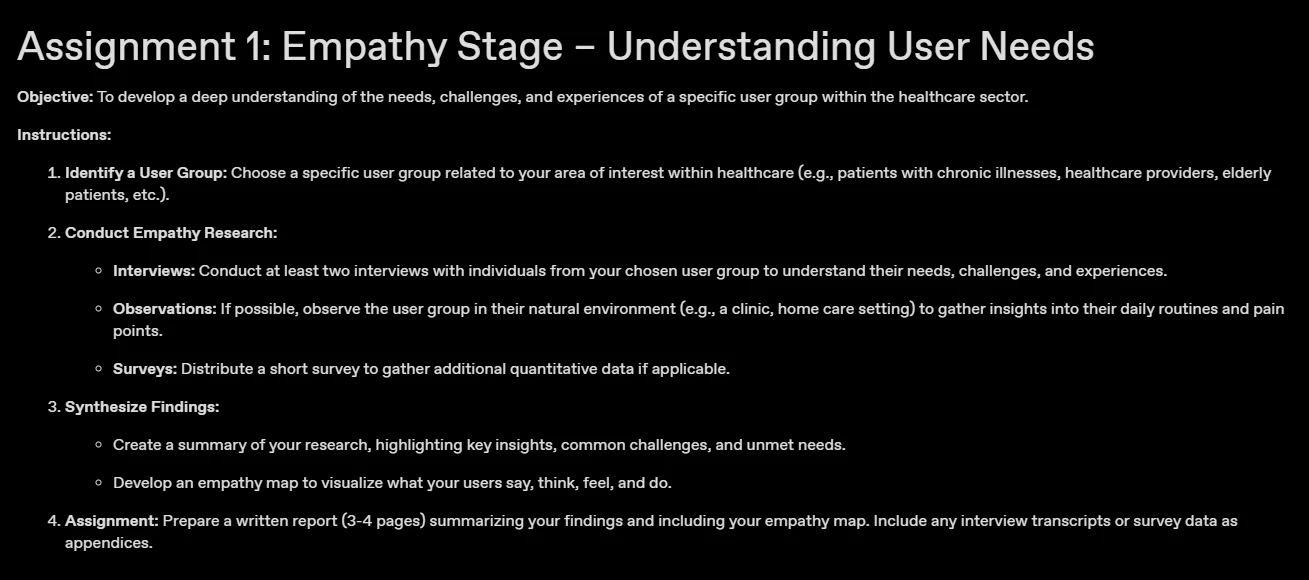 Design Thinking in Healthcare Innovation screenshot 4