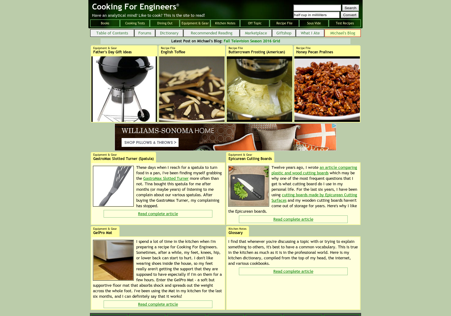 Cooking For Engineers