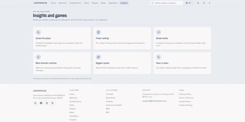 LiveStatsHub screenshot 2