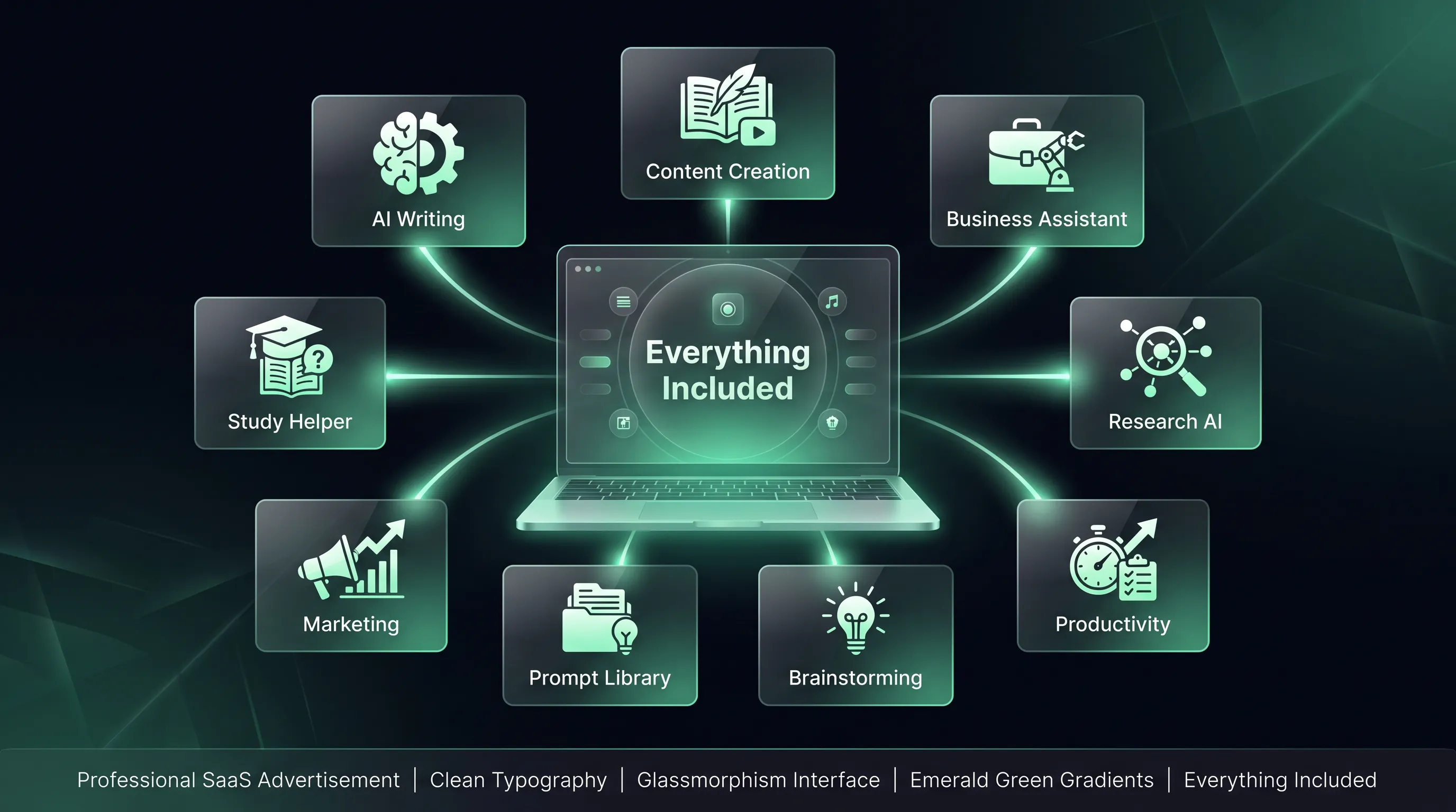 6 focused AI tools All-in-one workspace gallery image